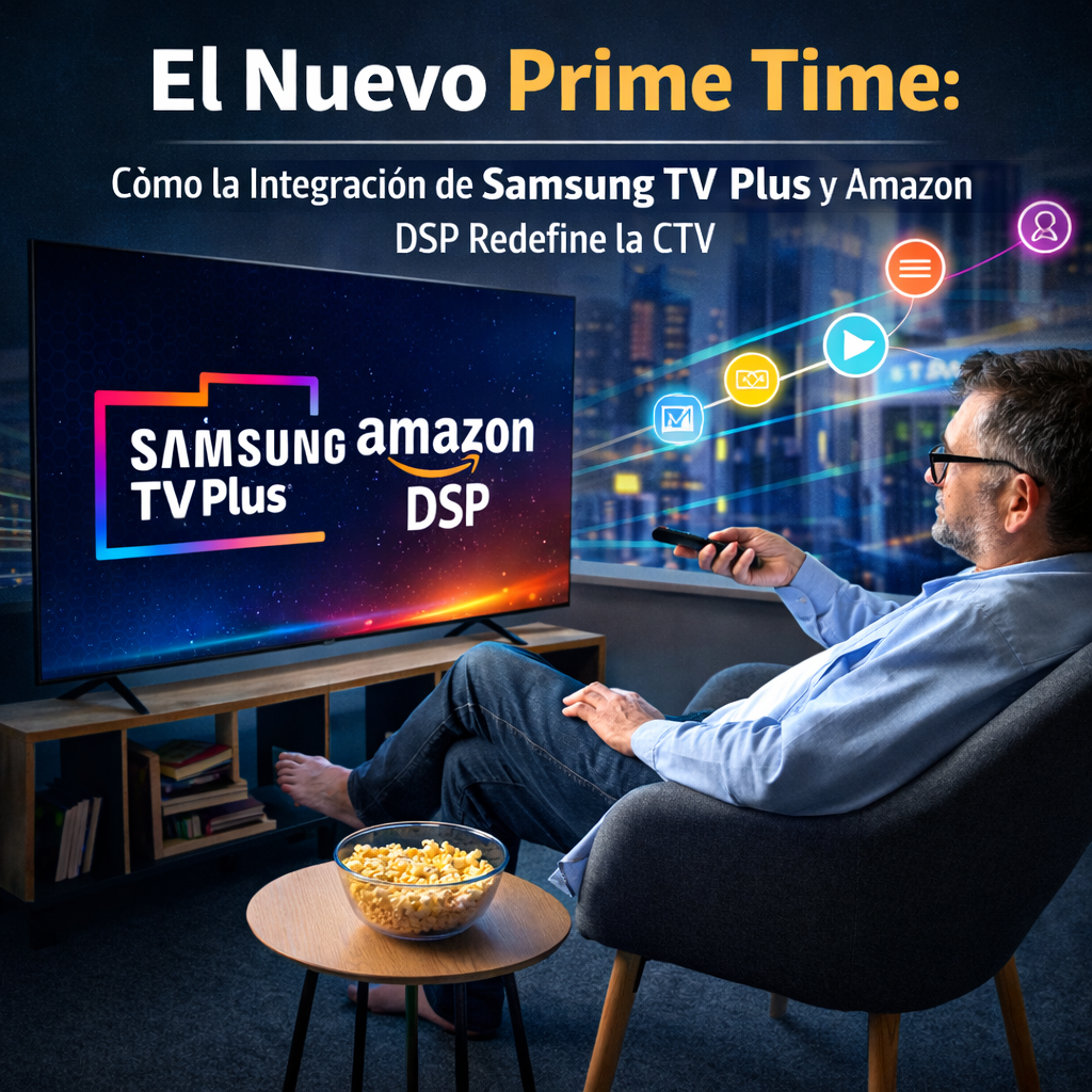 El Nuevo Prime Time: Cómo la Integración de Samsung TV Plus y Amazon DSP Redefine la CTV